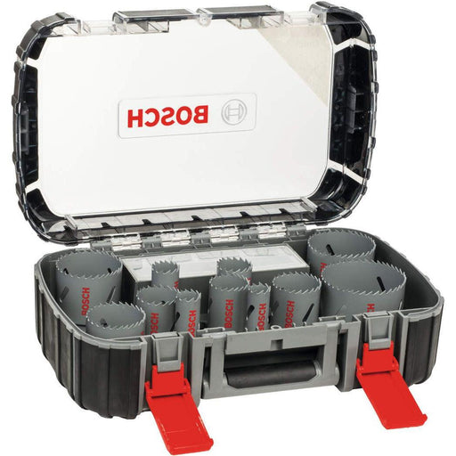 Bosch 17-delni set testera za otvore HSS-bimetal univerzalni 20; 22; 25; 32; 35; 40; 44; 51; 60; 64; 76 mm (2608580887) Pribor BOSCH BOSCH-2608580887 Madras doo Beograd