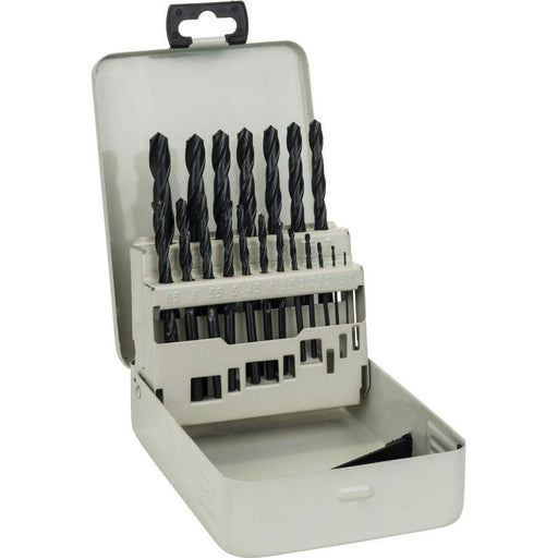 Bosch 19-delni set burgija za metal HSS-R, DIN 338, u metalnoj kutiji 1-10 mm - 2607018354 Pribor BOSCH BOSCH-2607018354 Madras doo Beograd