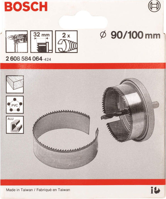 Bosch 2-delni set kruna testere 90; 100 mm - 2608584064 Pribor BOSCH BOSCH-2608584064 Madras doo Beograd