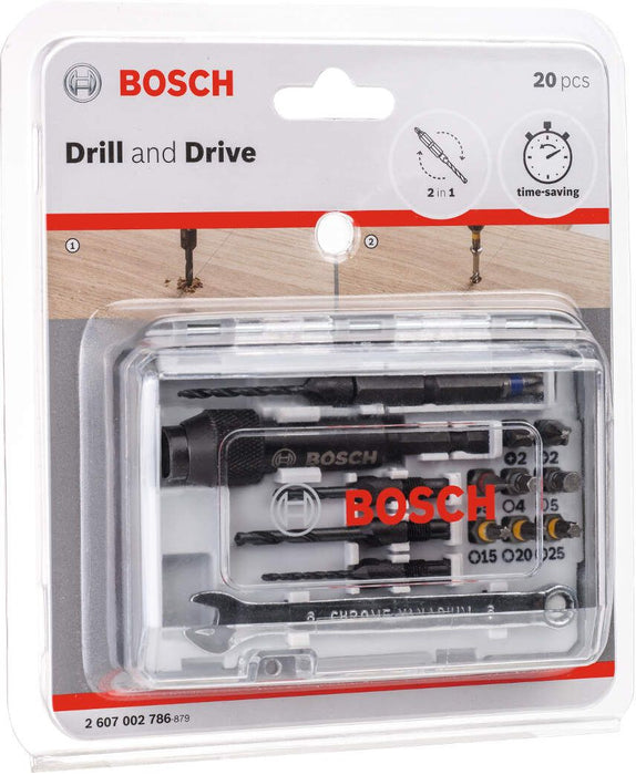 Bosch 20-delni set bitova i burgija sa upuštačima (2607002786) Pribor BOSCH BOSCH-2607002786 Madras doo Beograd