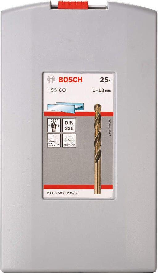 Bosch 25-delni ProBox set burgija za metal HSS-Co, DIN 338 (Cobalt legura) 1-13 mm - 2608587018 Pribor BOSCH BOSCH-2608587018 Madras doo Beograd