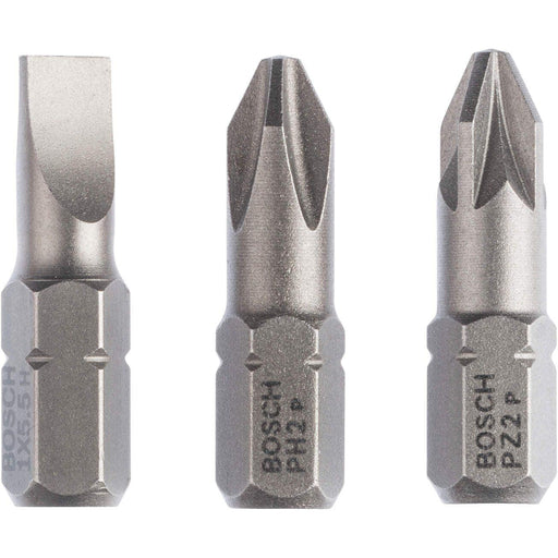 Bosch 3-delni paket bitova odvrtača ekstra tvrdi S 1,0x5,5; PH2; PZ2; 25mm (2607001766) Set bitova BOSCH BOSCH-2607001766 Madras doo Beograd