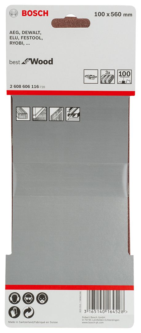 Bosch 3-delni set brusnih traka X440 100 x 560 mm granulacija 100 - pakovanje od 3 komada (2608606116) Set brusnih traka BOSCH BOSCH-2608606116 Madras doo Beograd