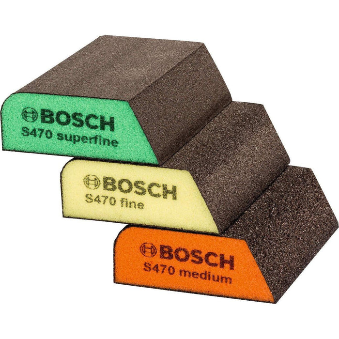 Bosch 3-delni set sunđera za brušenje S470 Best for Profile 69 x 97 x 26 mm, M, F, SF (2608621252) Pribor BOSCH BOSCH-2608621252 Madras doo Beograd