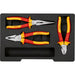 Bosch – 3-delni set VDE Električarskih klešta – 1600A02NG0 VDE izolovani set klešta BOSCH Madras doo Beograd