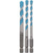 Bosch 3-delni set višenamenskih burgija HEX-9 Multi Construction 5; 6; 8 mm - 2608589529 Pribor BOSCH BOSCH-2608589529 Madras doo Beograd