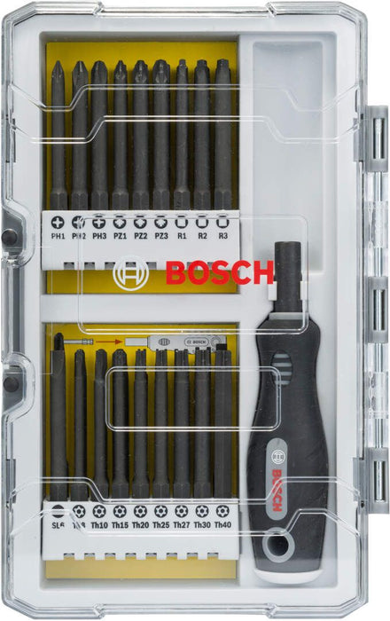 Bosch 37-delni set bitova PH/PZ/S/TH/HEX/TW/SP/R sa ručnim zavrtačem (2607017320) Set bitova BOSCH BOSCH-2607017320 Madras doo Beograd