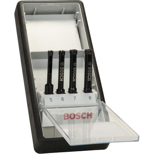 Bosch 4-delni Robust Line set dijamantskih burgija za mokro bušenje 5; 6; 7; 8 mm - 2607019881 Set dijamantskih burgija BOSCH BOSCH-2607019881 Madras doo Beograd