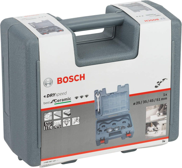 Bosch 4-delni set dijamantskih burgija za suvo bušenje Dry Speed Best for Ceramic 25,0; 35,0; 45,0; 51,0 mm - 2608587137 Set dijamantskih burgija BOSCH BOSCH-2608587137 Madras doo Beograd