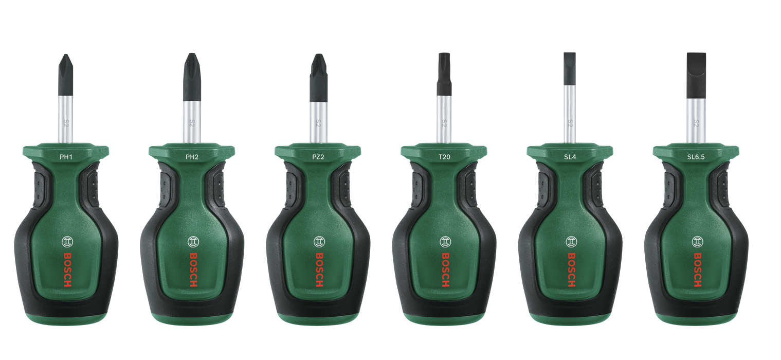 BOSCH 4-delni set kratkog odvrtača - Odvrtač - Stubby 4-Piece Set (1600A032UJ) Madras doo Beograd Madras doo Beograd