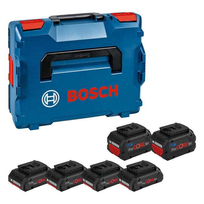 BOSCH 4 x ProCORE18V 4.0Ah + 2 x ProCORE18V 8.0Ah - Akumulatorski paket 4x PC18V4.0+2x PC18V (1600A02A2T) Power Tools BOSCH Madras doo Beograd