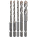 Bosch 5-delni set burgija za pločice HEX-9 Ceramic 4; 5; 6; 8; 10 mm - 2608589528 Pribor BOSCH BOSCH-2608589528 Madras doo Beograd