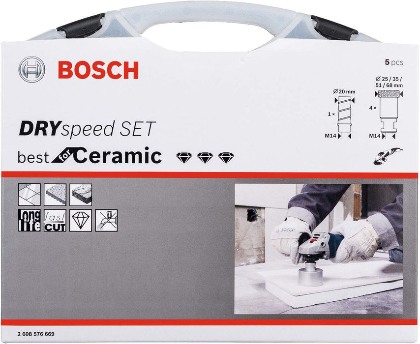 Bosch 5-delni set Diamond DrySpeed 68,0;51,0; 35,0;25,0;20,0 - 2608576669 Set pribora BOSCH BOSCH-2608576669 Madras doo Beograd