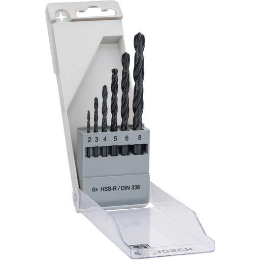 Bosch 6-delni set burgija za metal HSS-R, DIN 338 2; 3; 4; 5; 6; 8 mm - 2607018352 Pribor BOSCH BOSCH-2607018352 Madras doo Beograd