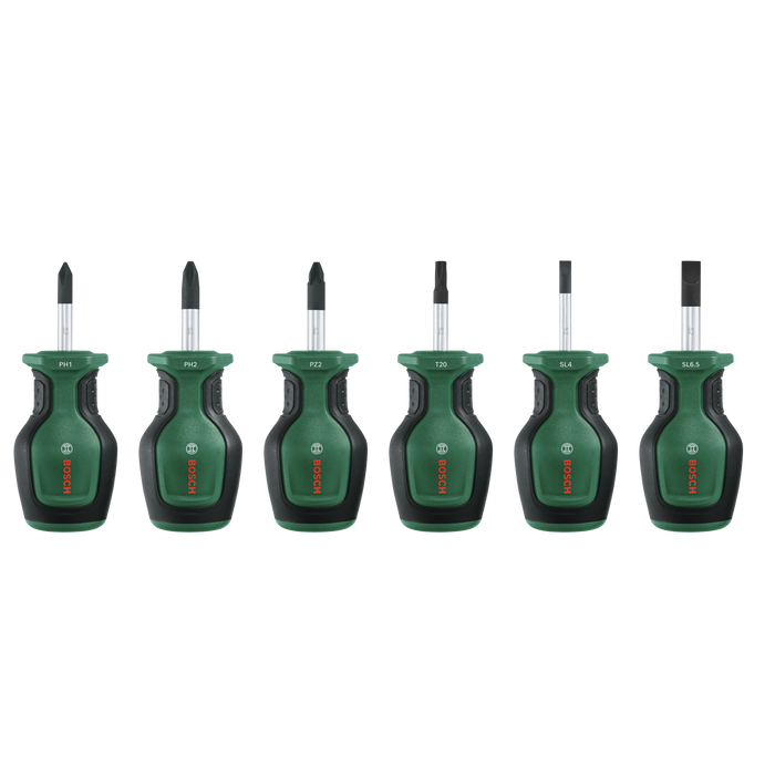 BOSCH 6-delni set kratkog odvrtača - Odvrtač - Stubby 6-Piece (1600A032UK) Madras doo Beograd Madras doo Beograd