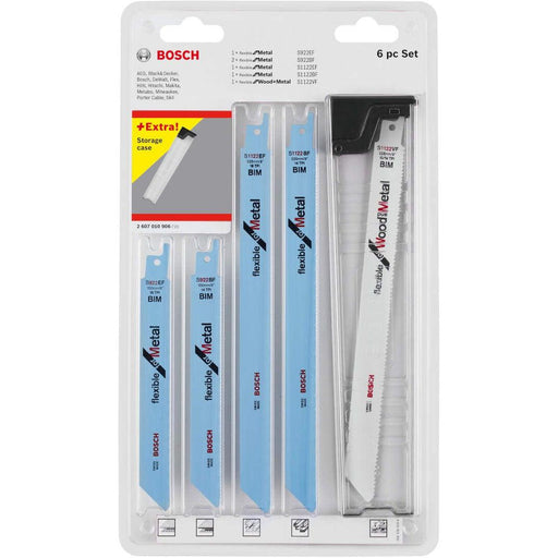 Bosch 6-delni set listova univerzalne testere Wood and Metal S 922 EF; S 922 BF (2x); S 1122 EF; S 1122 BF; S 1122 VF - 2607010906 Pribor BOSCH BOSCH-2607010906 Madras doo Beograd