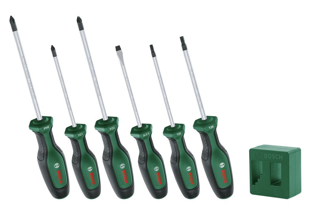 BOSCH 6-delni set odvrtača + magnetizer - Odvrtač Set 6-Piece (V3) (1600A02W7L) Madras doo Beograd Madras doo Beograd
