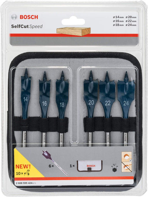 Bosch 6-delni set pljosnatih burgija Self Cut Speed (2608595424) Pribor BOSCH BOSCH-2608595424 Madras doo Beograd