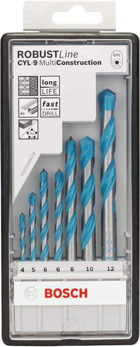 Bosch 7-delni Robust Line set višenamenskih burgija CYL-9 Multi Construction 4; 5; 6; 6; 8; 10; 12 mm - 2607010543 Pribor BOSCH BOSCH-2607010543 Madras doo Beograd