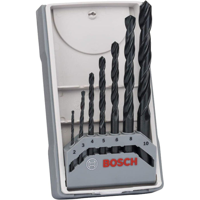 Bosch 7-delni set burgija za metal HSS-R, DIN 338 2,3,4,5,6,8,10 - 2607017036 Set burgija za metal BOSCH BOSCH-2607017036 Madras doo Beograd