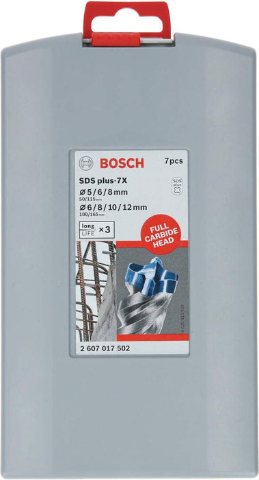 Bosch 7-delni set hamer burgija SDS-plus-7X; Ø5-12mm - 2607017502 Pribor BOSCH BOSCH-2607017502 Madras doo Beograd