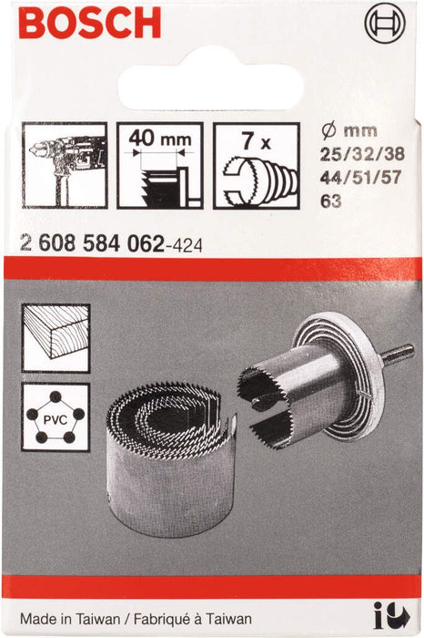 Bosch 7-delni set kruna testere 25; 32; 38; 44; 51; 57; 63 mm - 2608584062 Pribor BOSCH BOSCH-2608584062 Madras doo Beograd