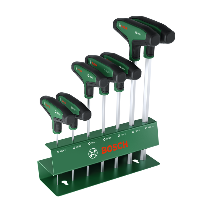 BOSCH 7-delni set šestougaonih odvrtača sa T-drškom - Rakljasti ključ T-handle Hex Key Set (1600A039J1) Madras doo Beograd Madras doo Beograd