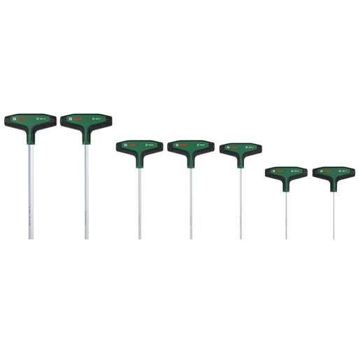 BOSCH 7-delni set šestougaonih odvrtača sa T-drškom - Rakljasti ključ T-handle Hex Key Set (1600A039J1) Madras doo Beograd Madras doo Beograd