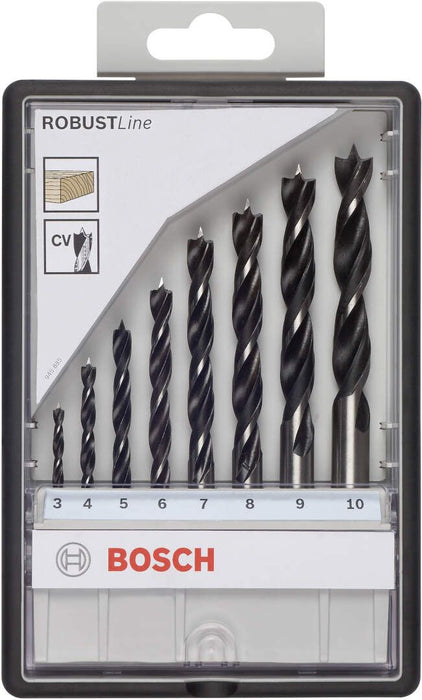 Bosch 8-delni Robust Line set spiralnih burgija za drvo (2607010533) Set burgija za drvo BOSCH BOSCH-2607010533 Madras doo Beograd