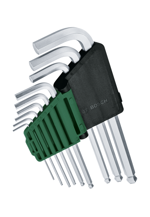 BOSCH 9-delni set ključa sa šestougaonom glavom - Rakljasti ključ Hex Key Set 9-piece (1600A032V1) Madras doo Beograd Madras doo Beograd