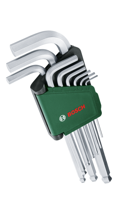 BOSCH 9-delni set ključa sa šestougaonom glavom - Rakljasti ključ Hex Key Set 9-piece (1600A032V1) Madras doo Beograd Madras doo Beograd