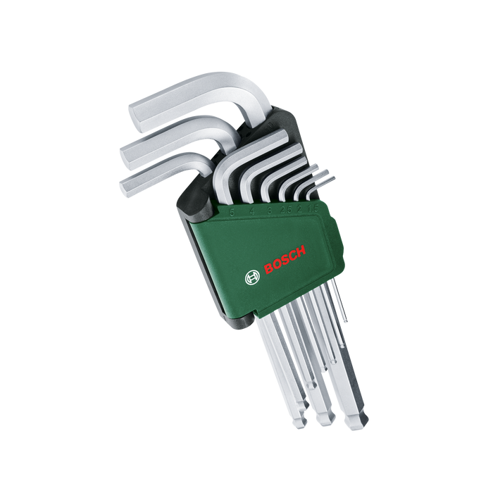 BOSCH 9-delni set ključa sa šestougaonom glavom - Rakljasti ključ Hex Key Set 9-piece (1600A032V1) Madras doo Beograd Madras doo Beograd