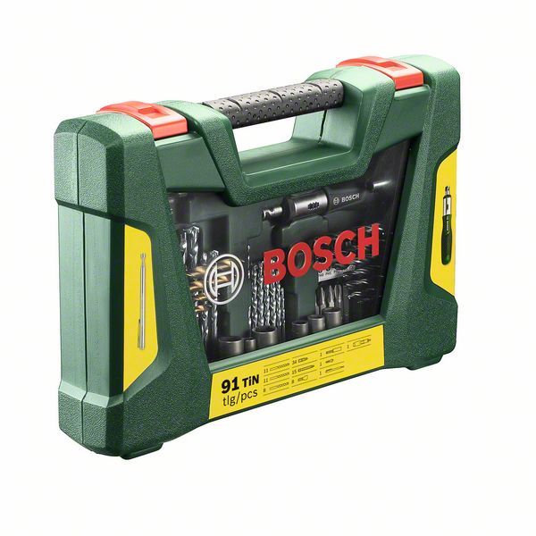 Bosch 91-delni V-Line TiN set burgija i bitova (2607017195) Set burgija i bitova BOSCH BOSCH-2607017195 Madras doo Beograd