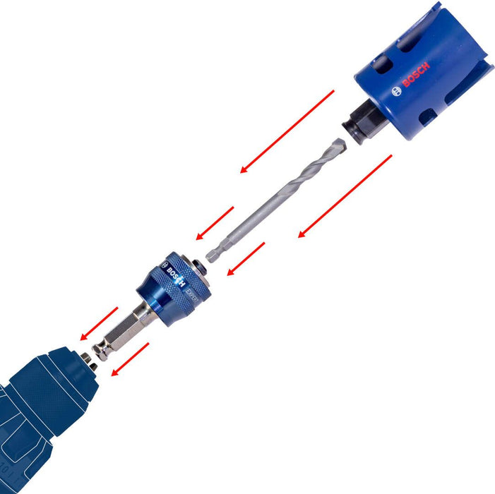 Bosch Adapter sistema EXPERT Power Change Plus testera za otvore od 11 mm, TCT-Drill 8,5 x 105 mm, 2-delni - 2608900526 Adapter sistema BOSCH BOSCH-2608900526 Madras doo Beograd