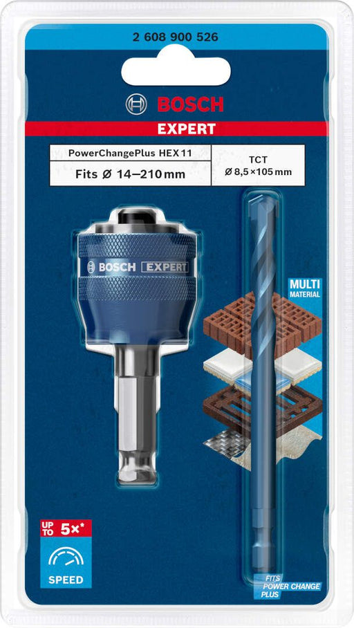 Bosch Adapter sistema EXPERT Power Change Plus testera za otvore od 11 mm, TCT-Drill 8,5 x 105 mm, 2-delni - 2608900526 Adapter sistema BOSCH BOSCH-2608900526 Madras doo Beograd