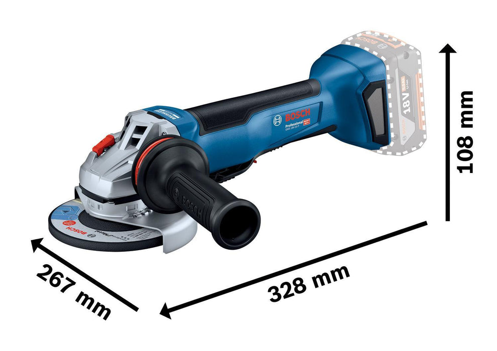 BOSCH Akku-ugaona brusilica GWS 18V-10 P (06019J4101) Madras doo Beograd Madras doo Beograd