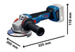 BOSCH Akku-ugaona brusilica GWS 18V-11 S (06019N4003) Madras doo Beograd Madras doo Beograd