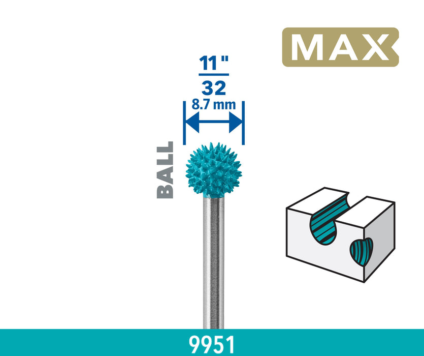 BOSCH Ball Shape Power Carving bit DREMEL® MAX (9951) - (26159951DM) Madras doo Beograd Madras doo Beograd