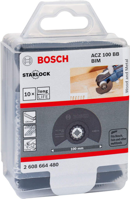 Bosch BIM segmentni list testere ACZ 100 BB Wood and Metal 100 mm - pakovanje od 10 komada - 2608664480 Segmentni list za testeru BOSCH BOSCH-2608664480 Madras doo Beograd