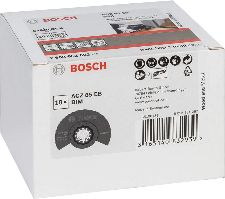 Bosch BIM segmentni list testere ACZ 85 EB Wood and Metal 85 mm - pakovanje od 10 komada - 2608664477 Segmentni list za testeru BOSCH BOSCH-2608664477 Madras doo Beograd