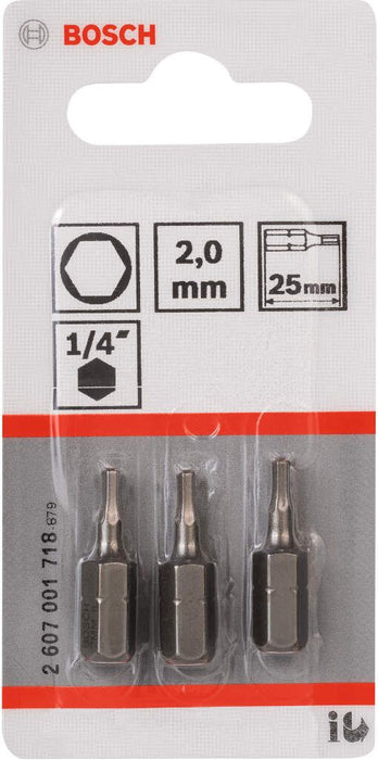 Bosch bit odvrtača ekstra-tvrdi HEX 2, 25 mm - 2607001718 Bit HEX BOSCH BOSCH-2607001718 Madras doo Beograd