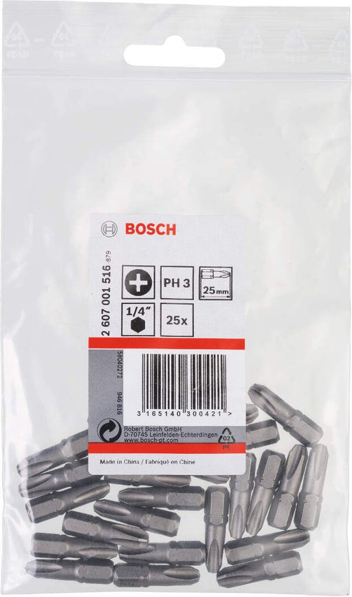 Bosch bit odvrtača ekstra-tvrdi PH 3, 25 mm - 2607001516 Bit PH3 BOSCH BOSCH-2607001516 Madras doo Beograd