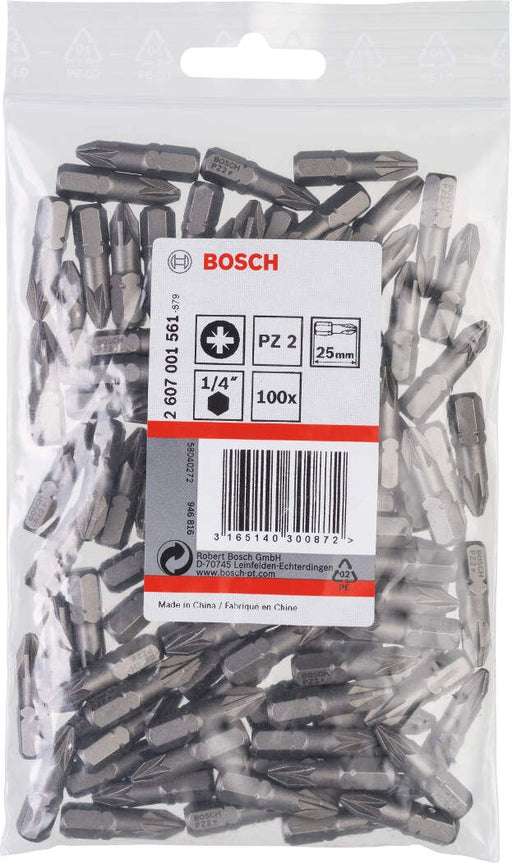 Bosch bit odvrtača ekstra-tvrdi PZ 2, 25 mm - 2607001561 Bit PZ2 BOSCH BOSCH-2607001561 Madras doo Beograd