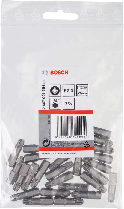 Bosch bit odvrtača ekstra-tvrdi PZ 3, 25 mm - 2607001564 Bit PZ3 BOSCH BOSCH-2607001564 Madras doo Beograd