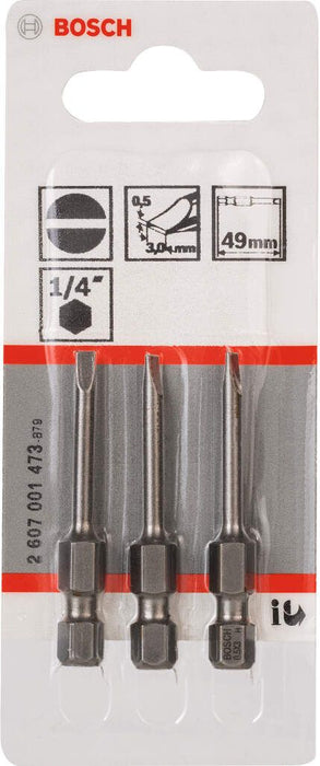 Bosch bit odvrtača ekstra-tvrdi S 0,5x3,0, 49 mm - 2607001473 Bit odvrtača eksera BOSCH BOSCH-2607001473 Madras doo Beograd