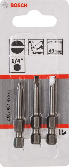 Bosch bit odvrtača ekstra-tvrdi S 0,5x4,0, 49 mm - 2607001475 Bit odvrtača eksera BOSCH BOSCH-2607001475 Madras doo Beograd