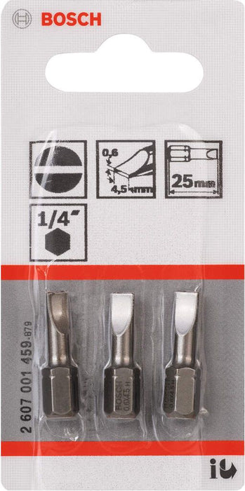 Bosch bit odvrtača ekstra-tvrdi S 0,6x4,5, 25 mm - 2607001459 Bit odvrtača eksera BOSCH BOSCH-2607001459 Madras doo Beograd