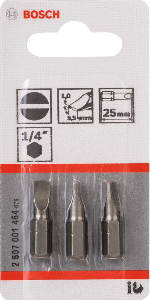 Bosch bit odvrtača ekstra-tvrdi S 1,0x5,5, 25 mm - 2607001464 Bit odvrtača eksera BOSCH BOSCH-2607001464 Madras doo Beograd