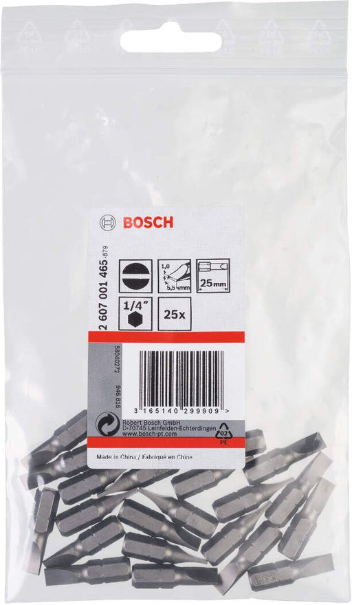 Bosch bit odvrtača ekstra-tvrdi S 1,0x5,5, 25 mm - 2607001465 Bit odvrtača eksera BOSCH BOSCH-2607001465 Madras doo Beograd