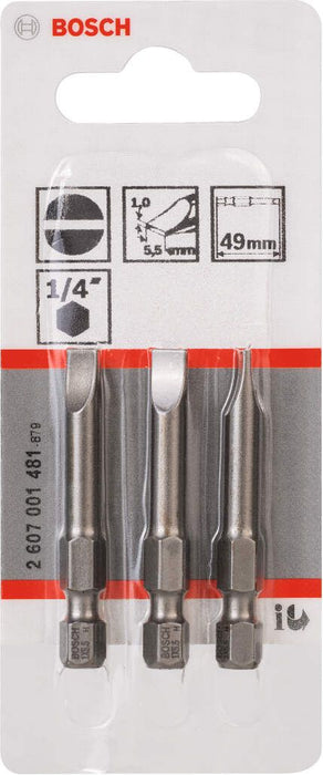 Bosch bit odvrtača ekstra-tvrdi S 1,0x5,5, 49 mm - 2607001481 Bit odvrtača eksera BOSCH BOSCH-2607001481 Madras doo Beograd